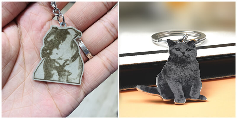 custom pet photo keychain maker, wholesale personalized picture plastic keyring manufacturers
